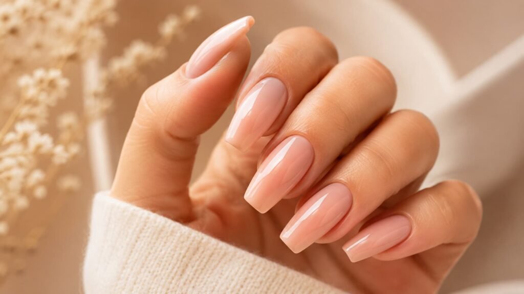 Pessoa com unhas feitas